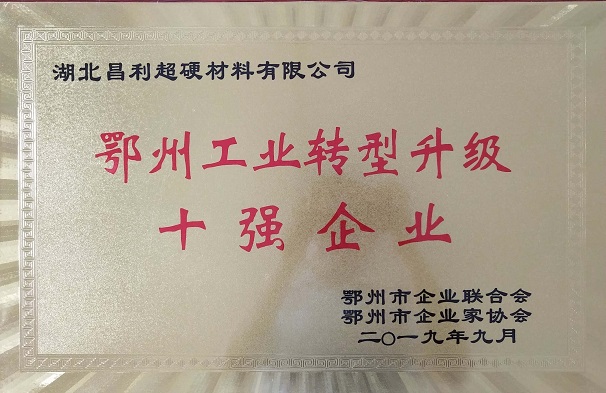 熱烈祝賀湖北昌利公司榮獲鄂州工業(yè)轉型升級10強企業(yè)、董事長(cháng)龍其準榮獲“鄂州工業(yè)優(yōu)秀民營(yíng)企業(yè)家”稱(chēng)號